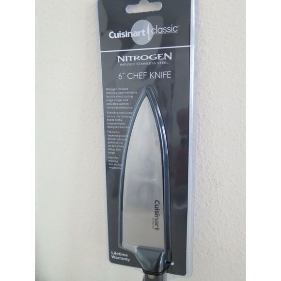 Cuisinart Classic C77TRN2-6CF, Silver/Black 6" Chef Knife - Picture 2 of 6